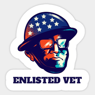 Enlisted Vet Sticker